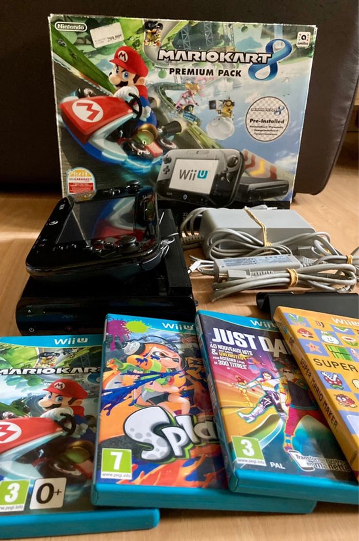 Pack Nintendo Wii U Mario Kart 8 32Go Complète 4 jeux PAL - photo numéro 2