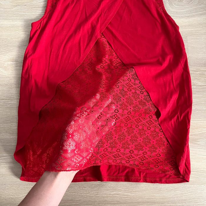 Haut rouge à dentelle Naf Naf - photo numéro 4