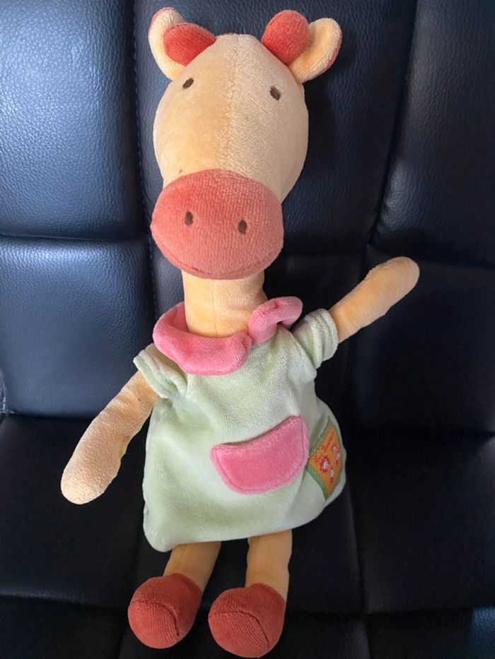 Doudou girafe Moulin Roty les loustics 30cm - photo numéro 6