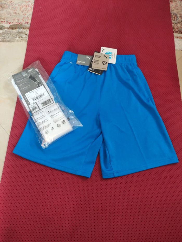 Short Foot OM Marseille+ chaussettes, Puma Authentique Officiel taille Adulte XS, Neuf - photo numéro 12