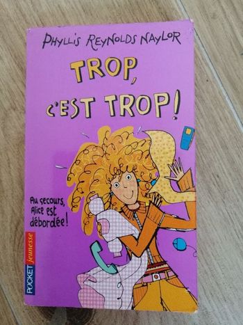 Livre Trop, c'est trop de Phyllis Reynolds Naylor en très bon état