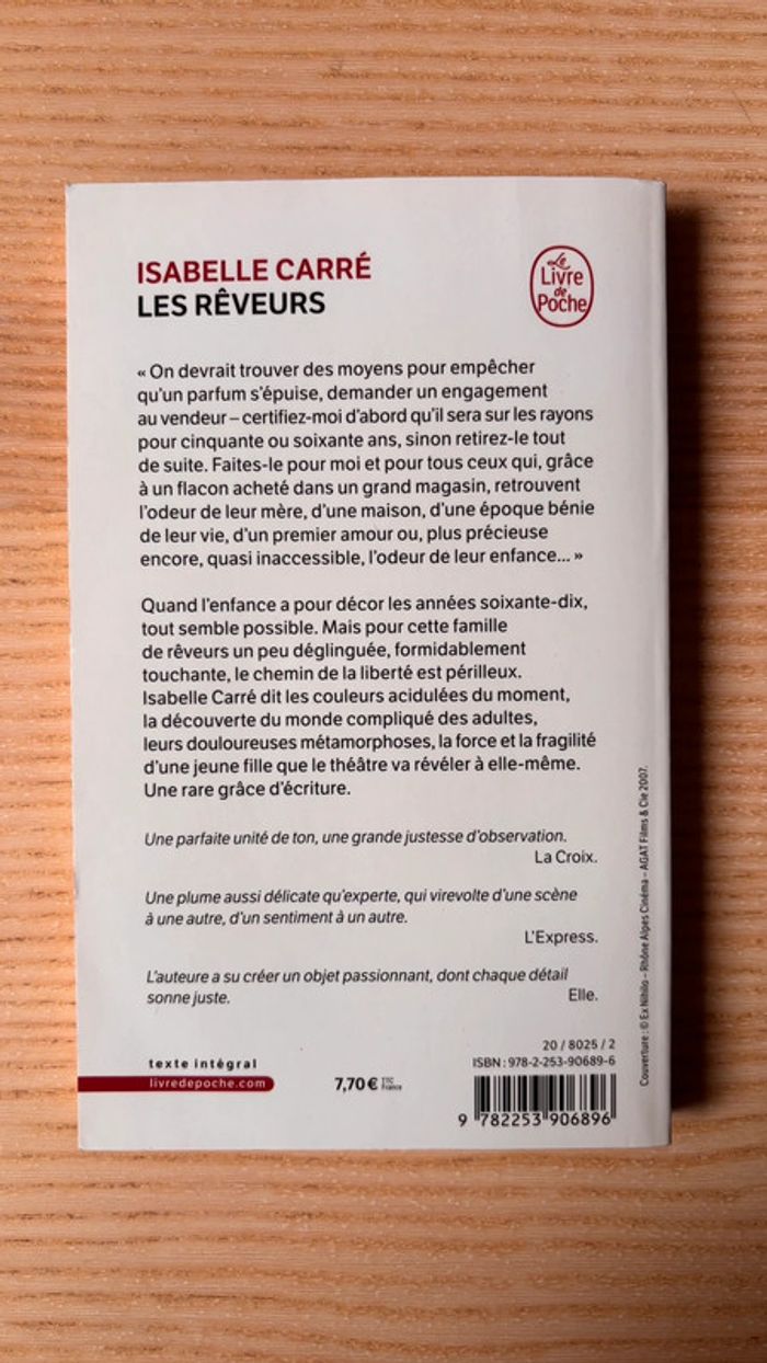 Livre Les rêveurs de Isabelle Carré - photo numéro 2