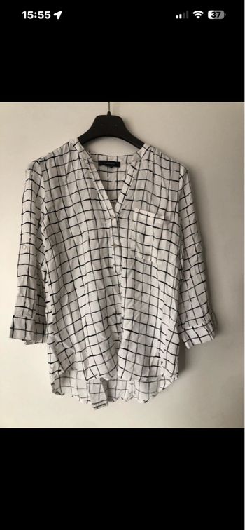Chemisier fluide à carreaux 