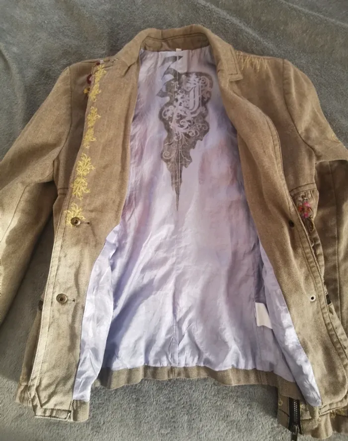 Veste brodée motifs fleural Johnny Was taille S - photo numéro 4