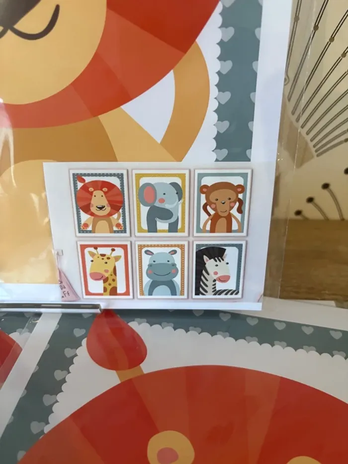 Affiches “Jungle Cirque” pour chambre enfant - photo numéro 2