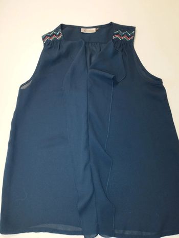 Haut manche courte marine