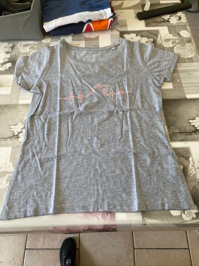 T-shirt battement de fréquence cardiaque cheval