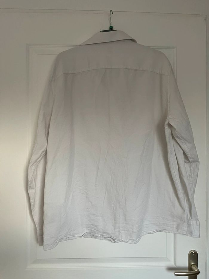 Chemise manches longues blanches homme Celio XL très bon état🤍 - photo numéro 5