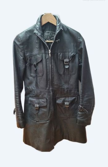veste en cuir véritable