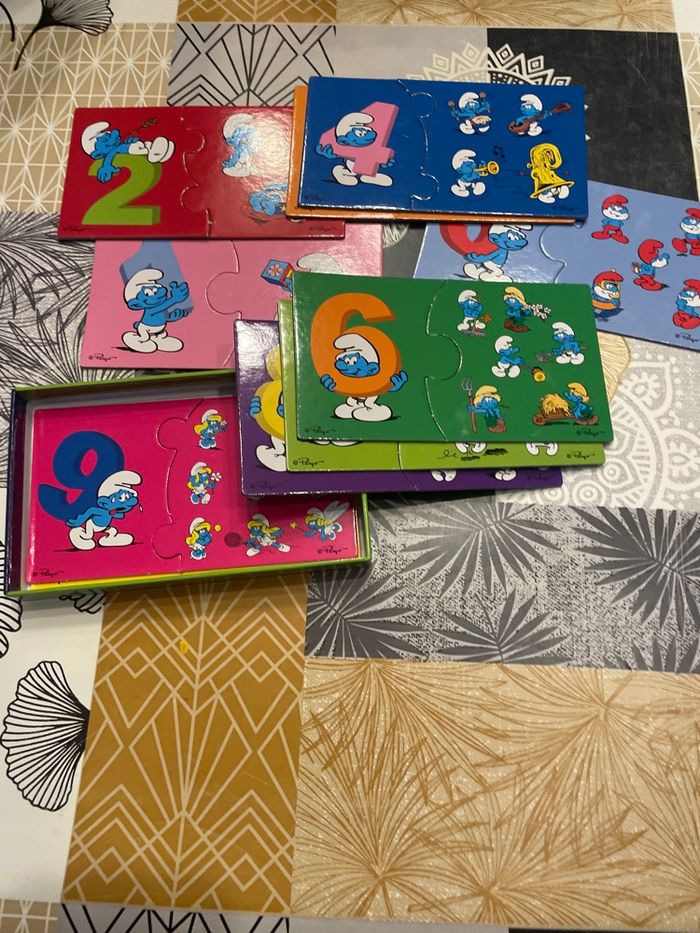 Puzzle j’apprends à compter les schtroumpfs - photo numéro 3