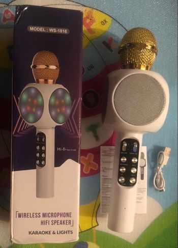 Micro karaoké Bluetooth avec LED