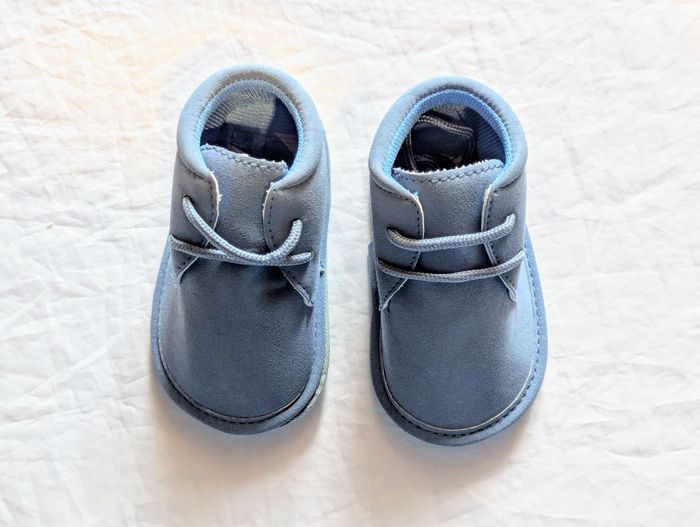 Petites Chaussures Street Bleues Ville Fermeture Lacets Accessoires Petits Enfants Bébés - photo numéro 3