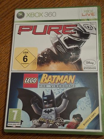 Jeu xbox 360 pure et lego batman the videogame