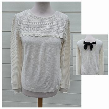 Pull fin dentelle bohème Ladyblush Taille S