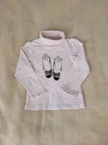 pull col roulé lisa rose 3 ans 94 cm