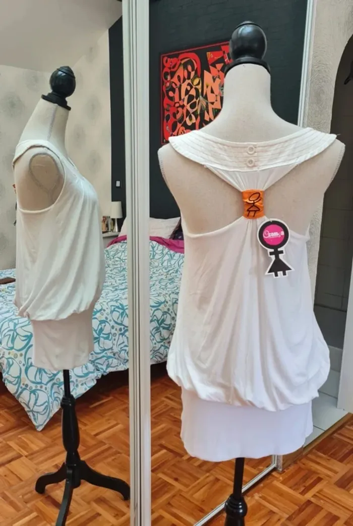 Robe été Ccomça T38 neuve avec étiquette - photo numéro 3