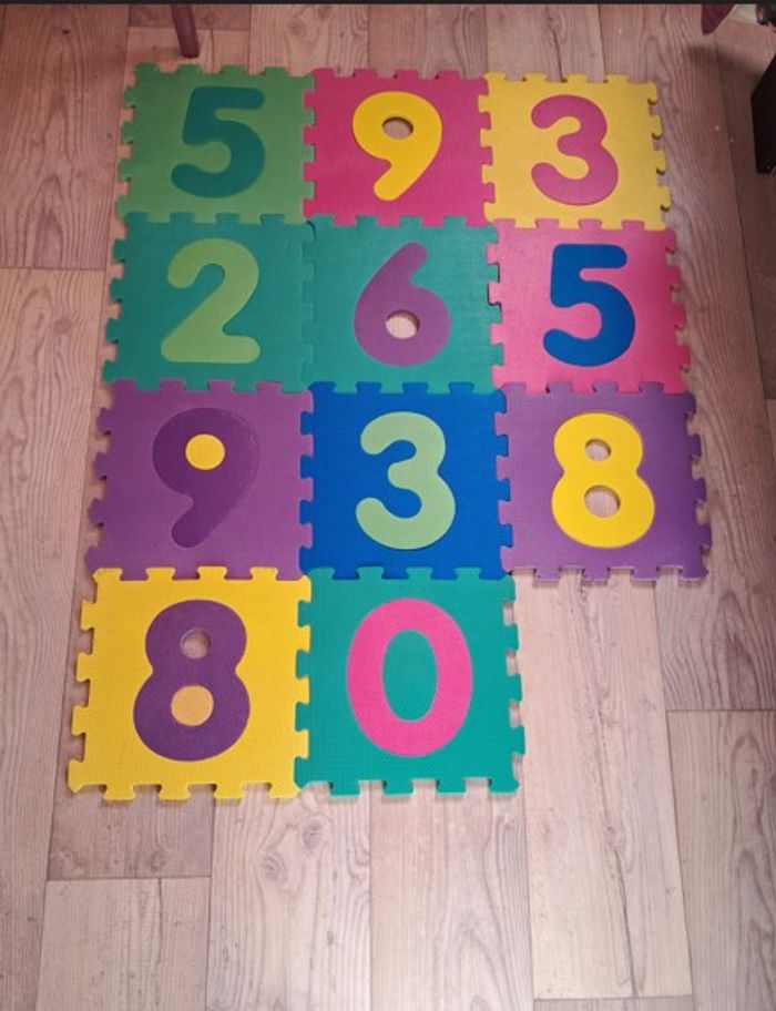 20 Dalles mousse chiffre puzzle - photo numéro 4
