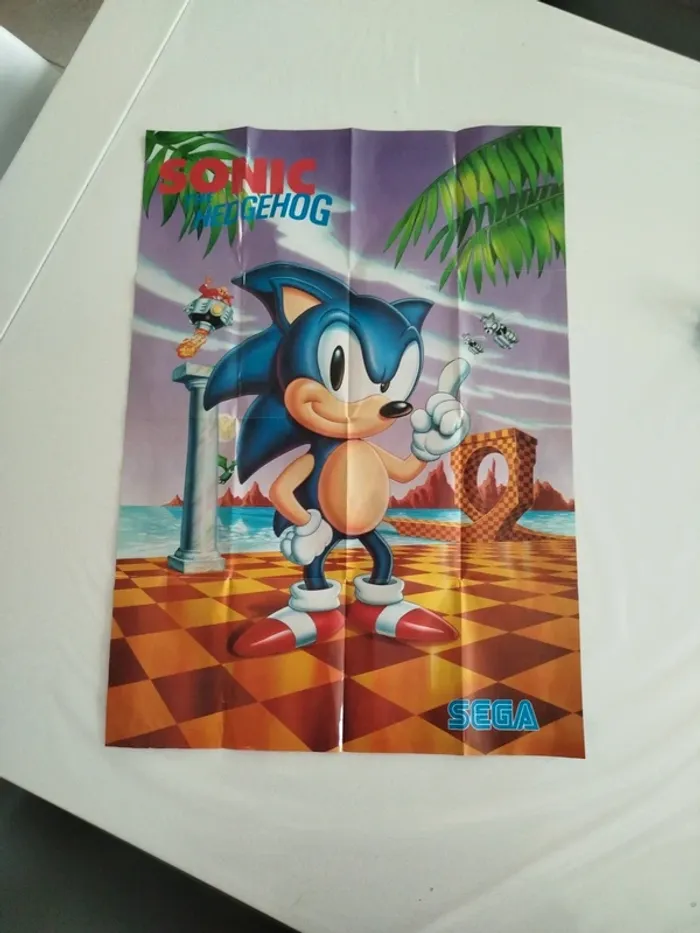 Poster sonic/ jeux Megadrive