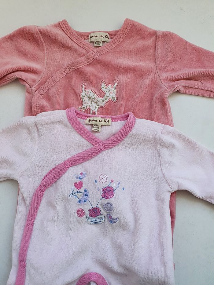 Lot de 2 pyjamas fille 50
