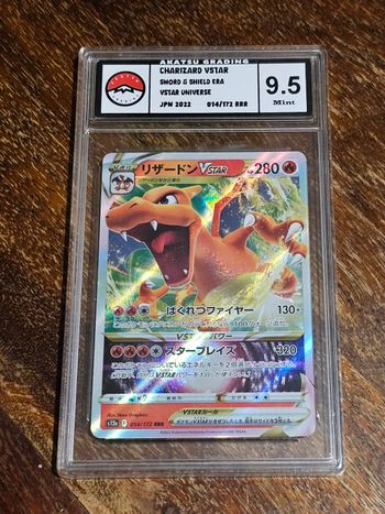 Carte pokémon gradée Dracaufeu 014/172