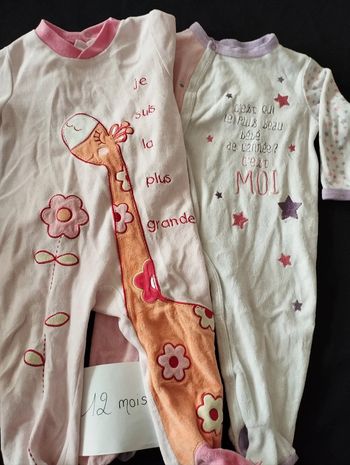 Lot pyjamas 1 an