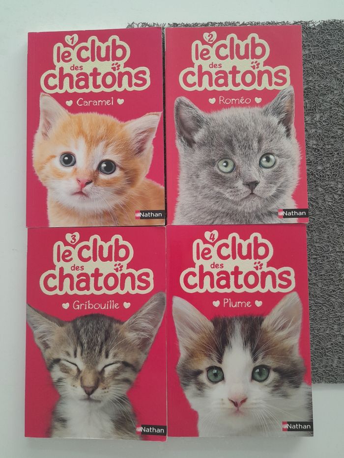 Lot 4 livres le club des chatons