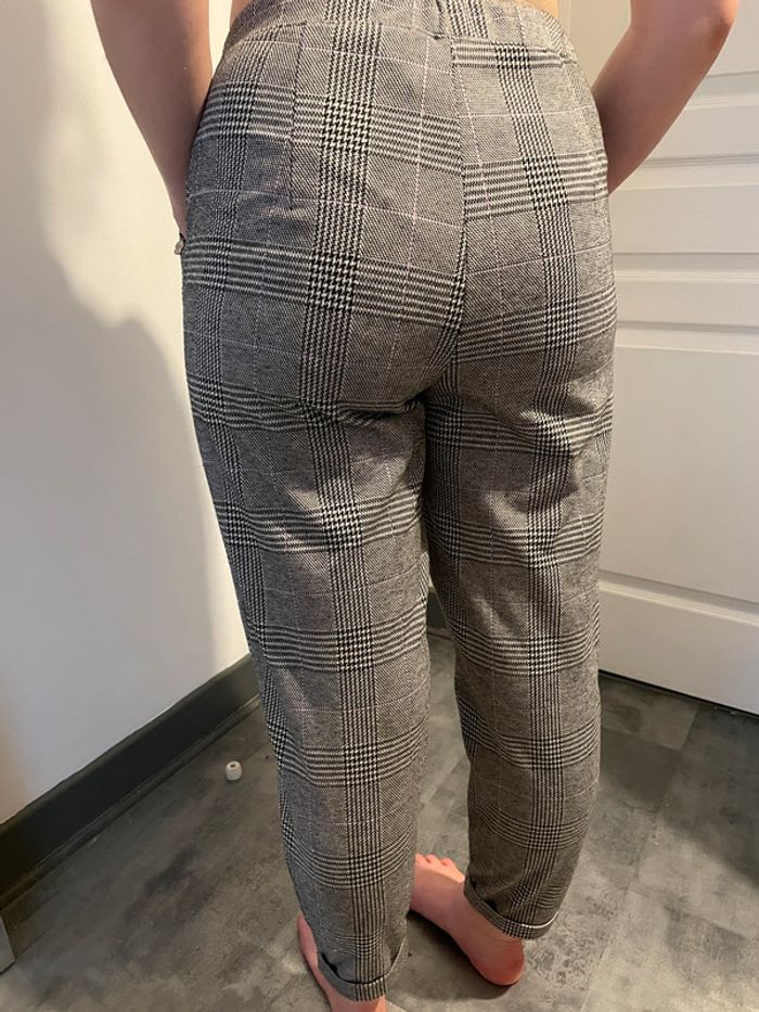 Pantalon détente à carreau - photo numéro 2