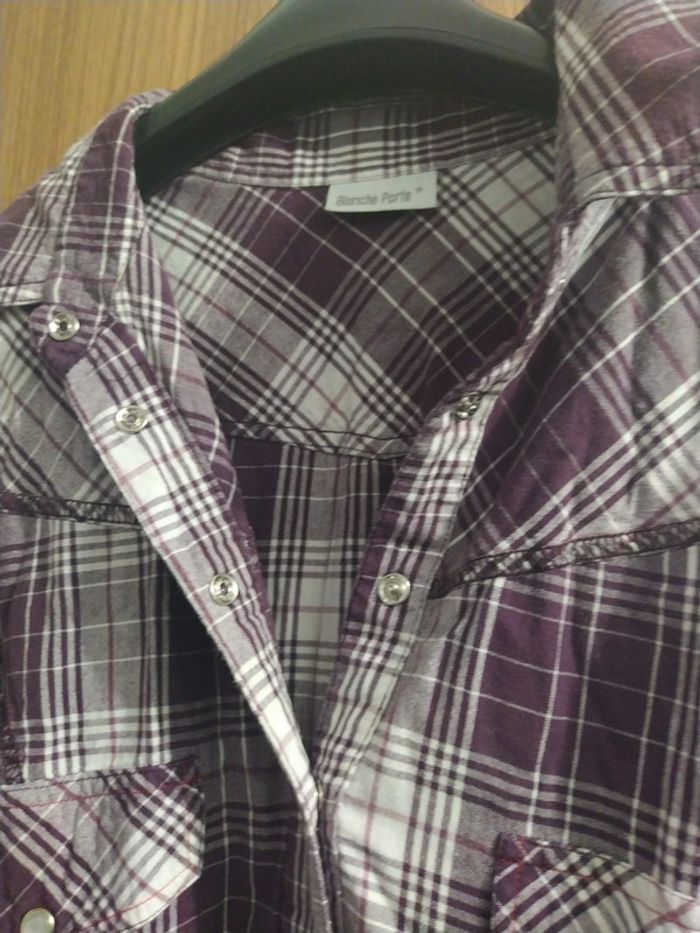 Tunique violet et blanche - photo numéro 3