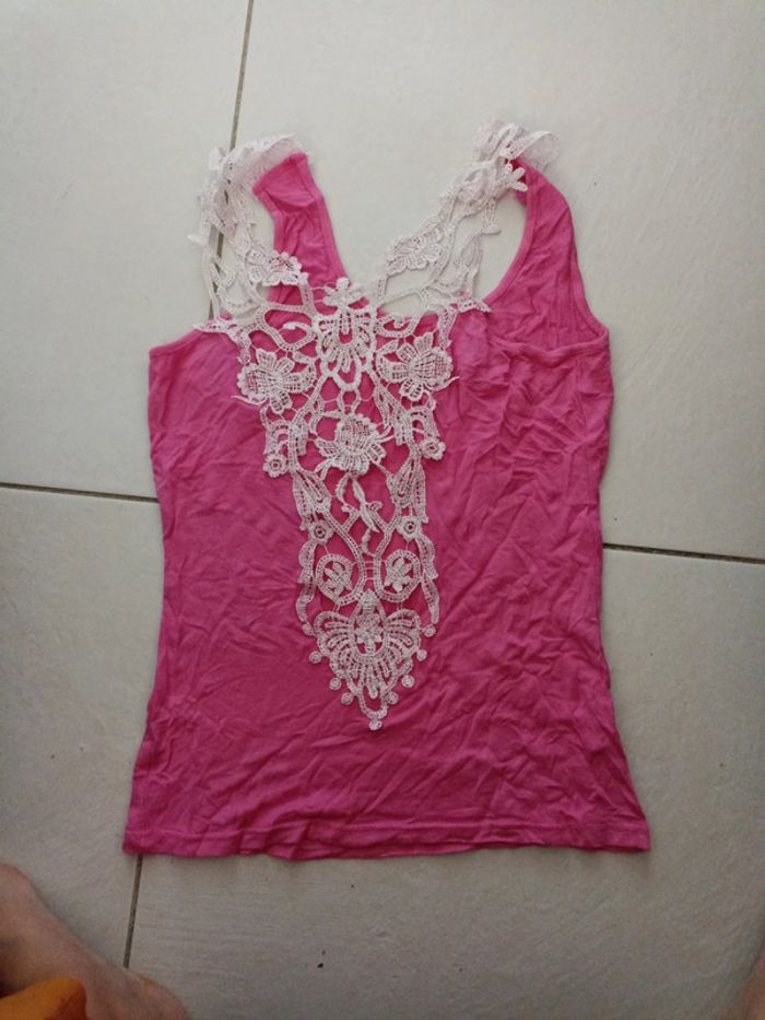 Débardeur dos dentelle taille unique - photo numéro 2