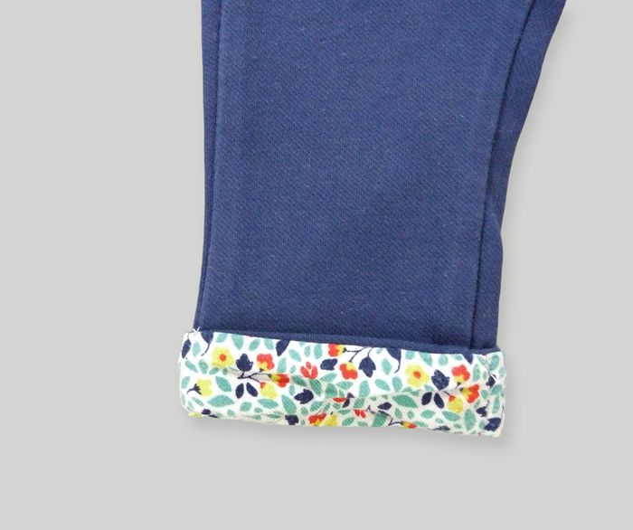 Ensemble pantalon tee-shirt tweed jersey marine blanc rose girafe Sergent Major 9 mois fille - photo numéro 8