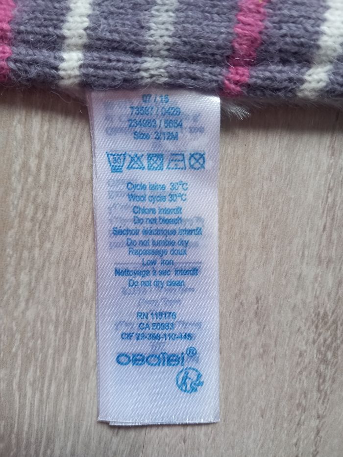 Ensemble bonnet et écharpe violet Okaïdi 6M - photo numéro 6