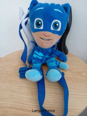 Sac à dos Peluche  pyjamas pj mask yoyo bleu