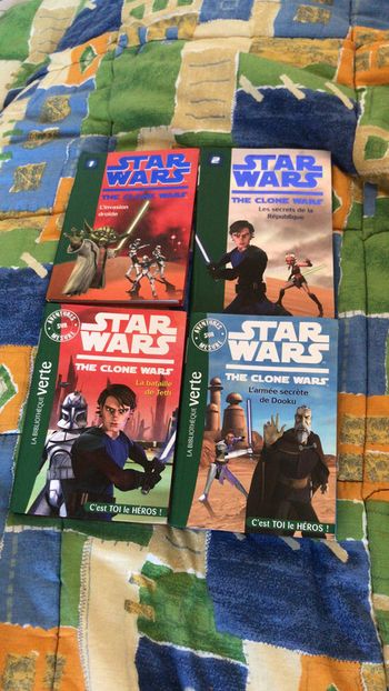 Livres bibliothèque verte star wars