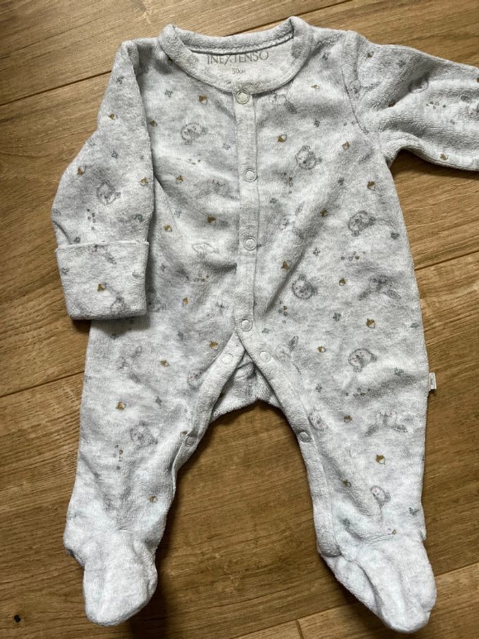 Pyjama velours naissance