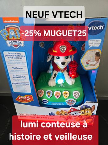 Vtech Pat Patrouille lumi conteuse et veilleuse Marcus 