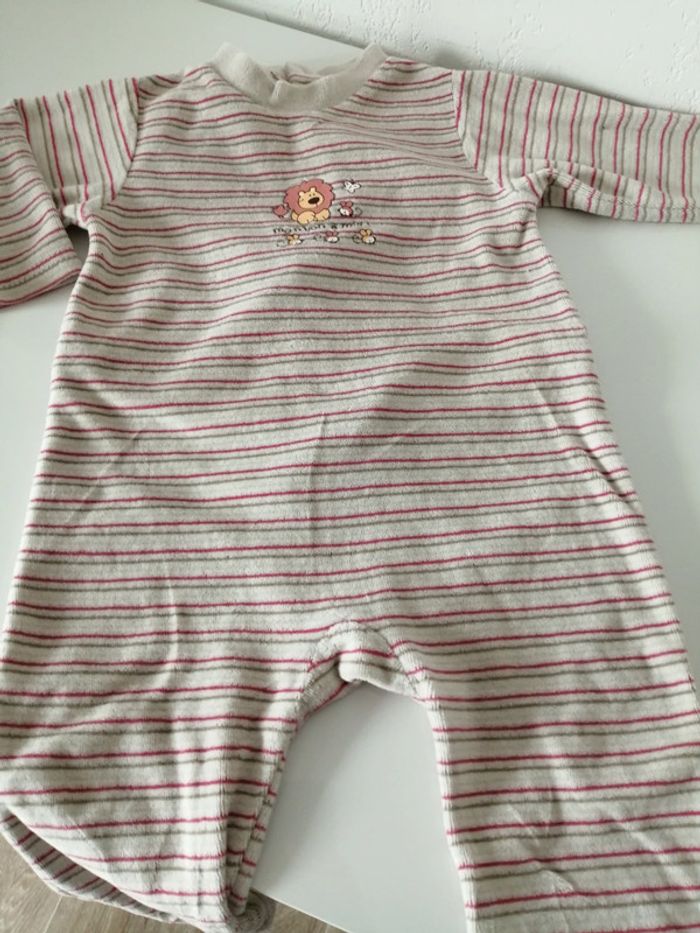 Pyjama velours mixte 12 mois - photo numéro 2