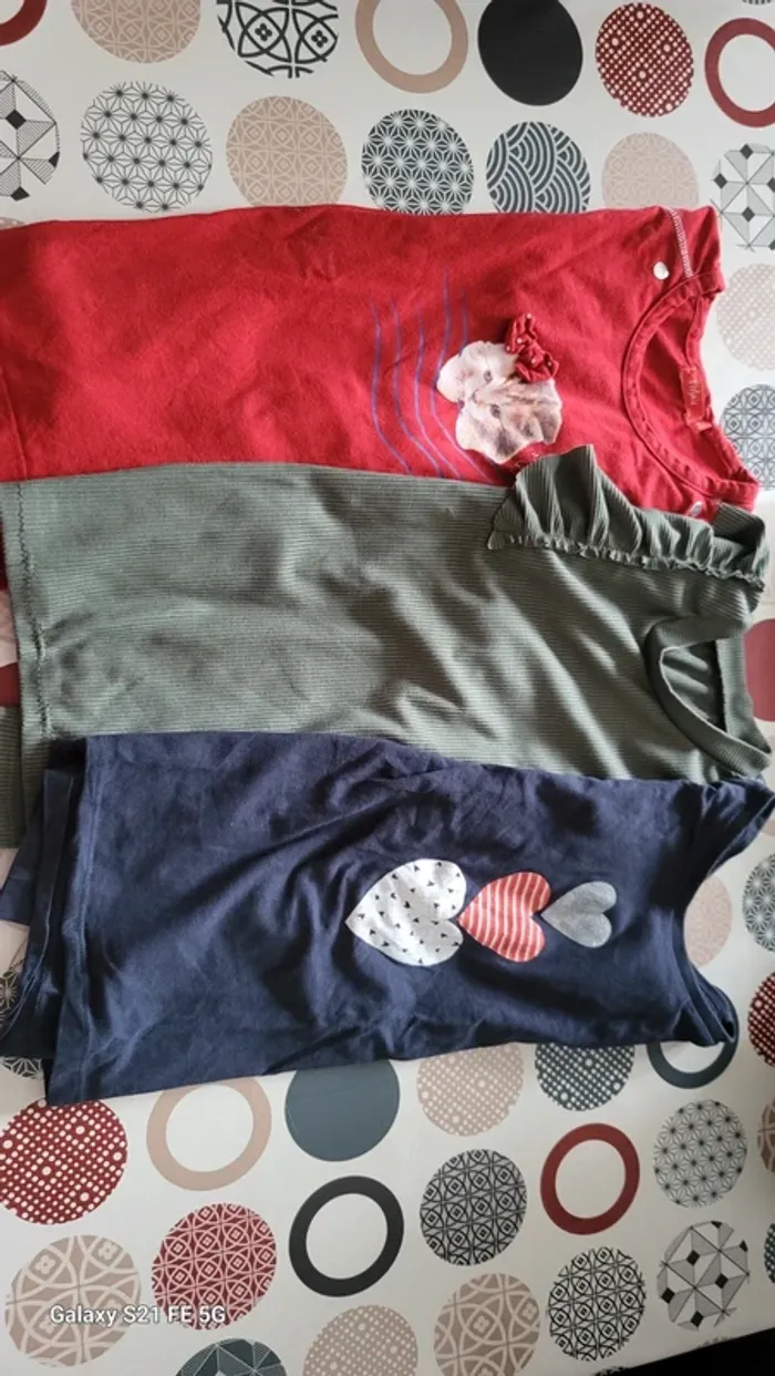 lot t-shirts manche longue