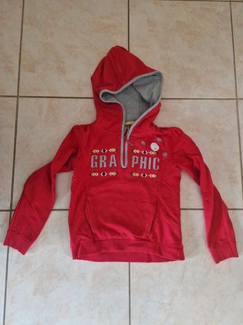 Sweat à capuche 6 ans orchestra rouge