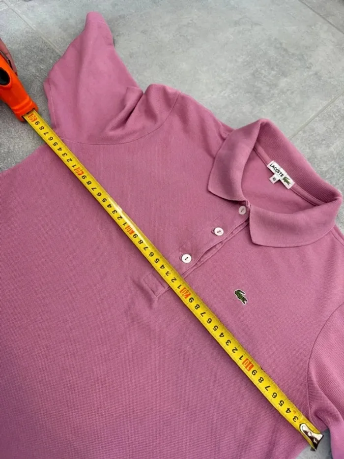 Polo Lacoste femme rose taille 40 soit M super état - photo numéro 6