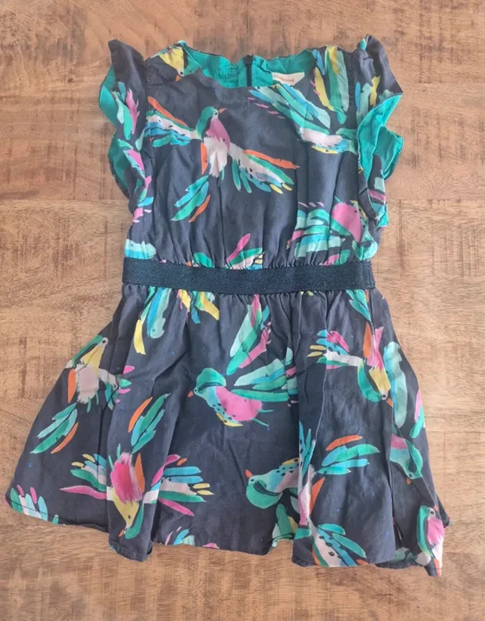 Robe motif oiseau catimini