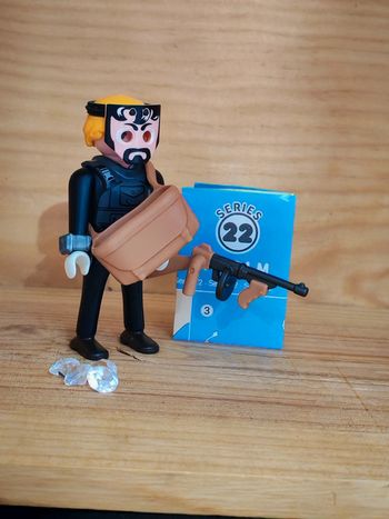 Playmobil figure série 22 voleur masqué diamant+ figurine série indien