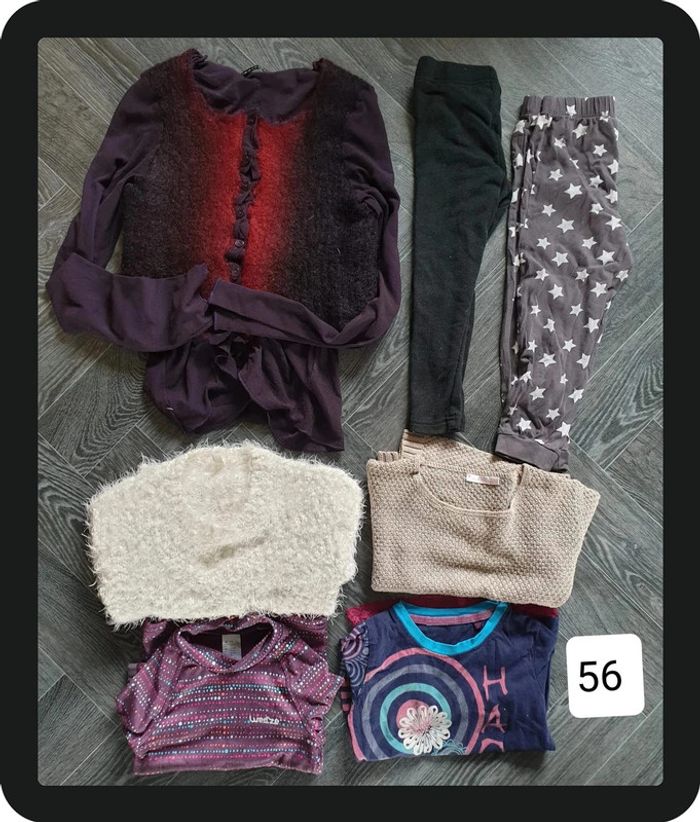 Lot de 7 vêtements hiver fille 4 ans