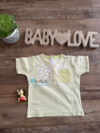 - Tee shirt Lulu castagnette   - 12 mois - Très bon état 