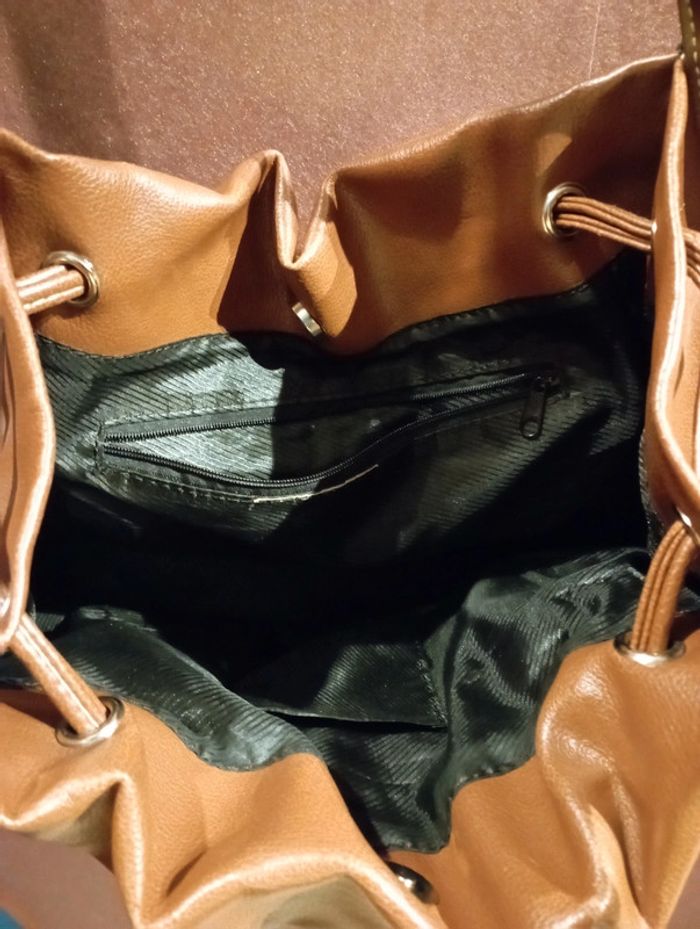 Sac à main marron clair - photo numéro 4