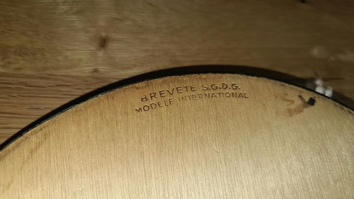 Piste de dé en bois avec gravure au dos Breveté S.G.d.G (voir photo), - photo numéro 3