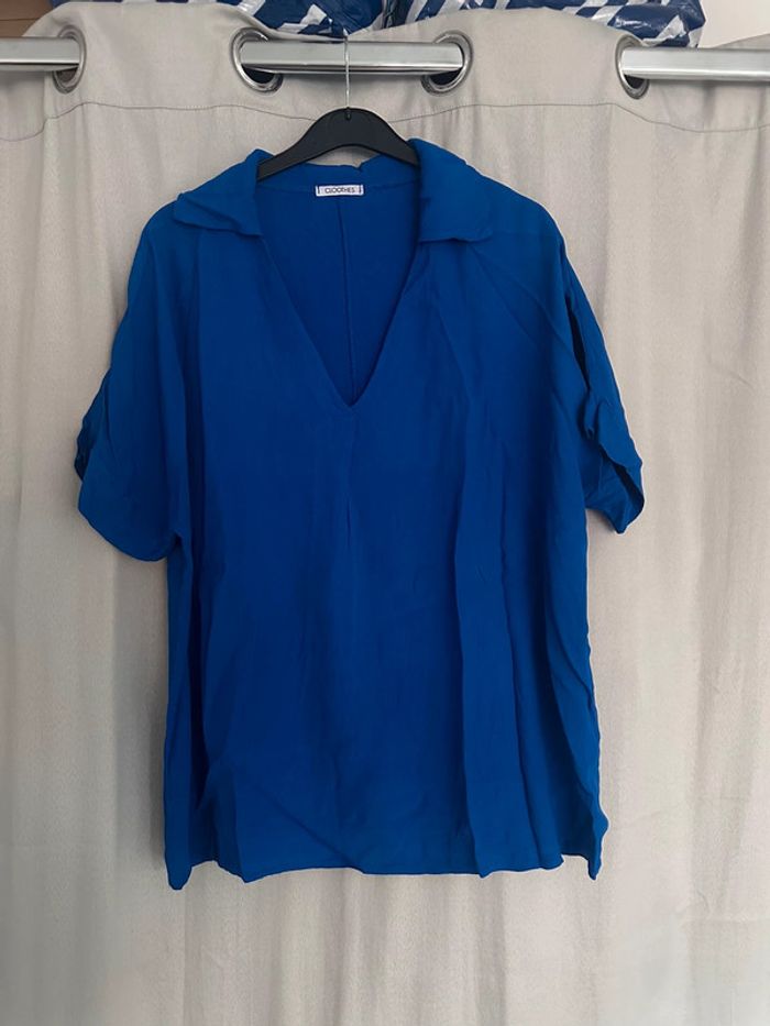 Blouse bleu électrique - photo numéro 2