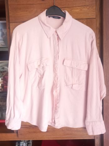 Chemise Zara rose saumon XXL