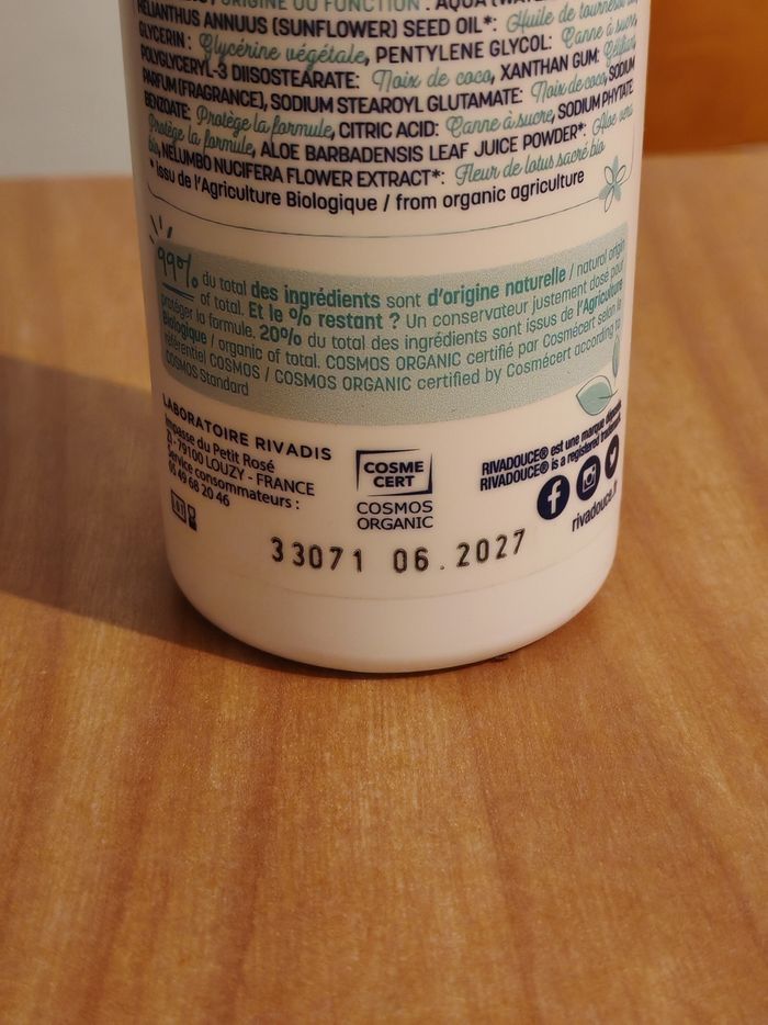 Lait de toilette rivadouce - photo numéro 3