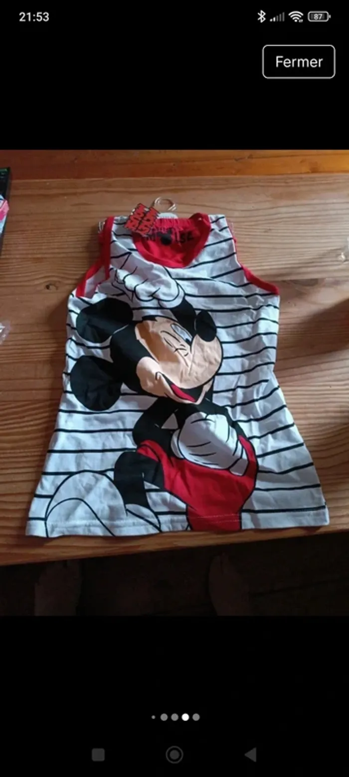 Débardeur slip Mickey - photo numéro 5