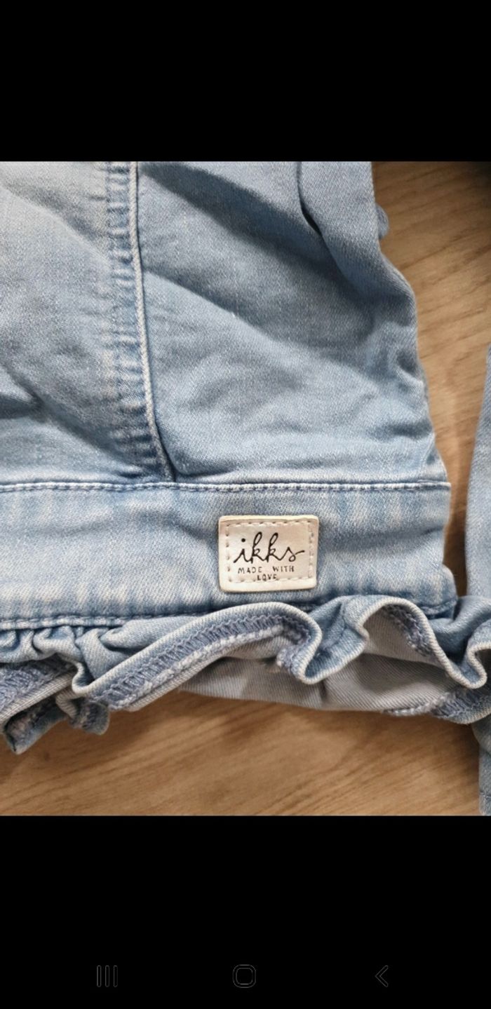 Veste jeans fille ikks 4 ans - photo numéro 5
